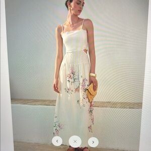 Floral White Maxi Dress